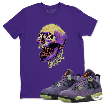 Air Jordan 4 Canyon Purple shirt to match jordans Skrrr sneaker tees AJ4 Canyon Purple SNRT Sneaker Release Tees Unisex Purple 1 T-Shirt, Halloween tshirt