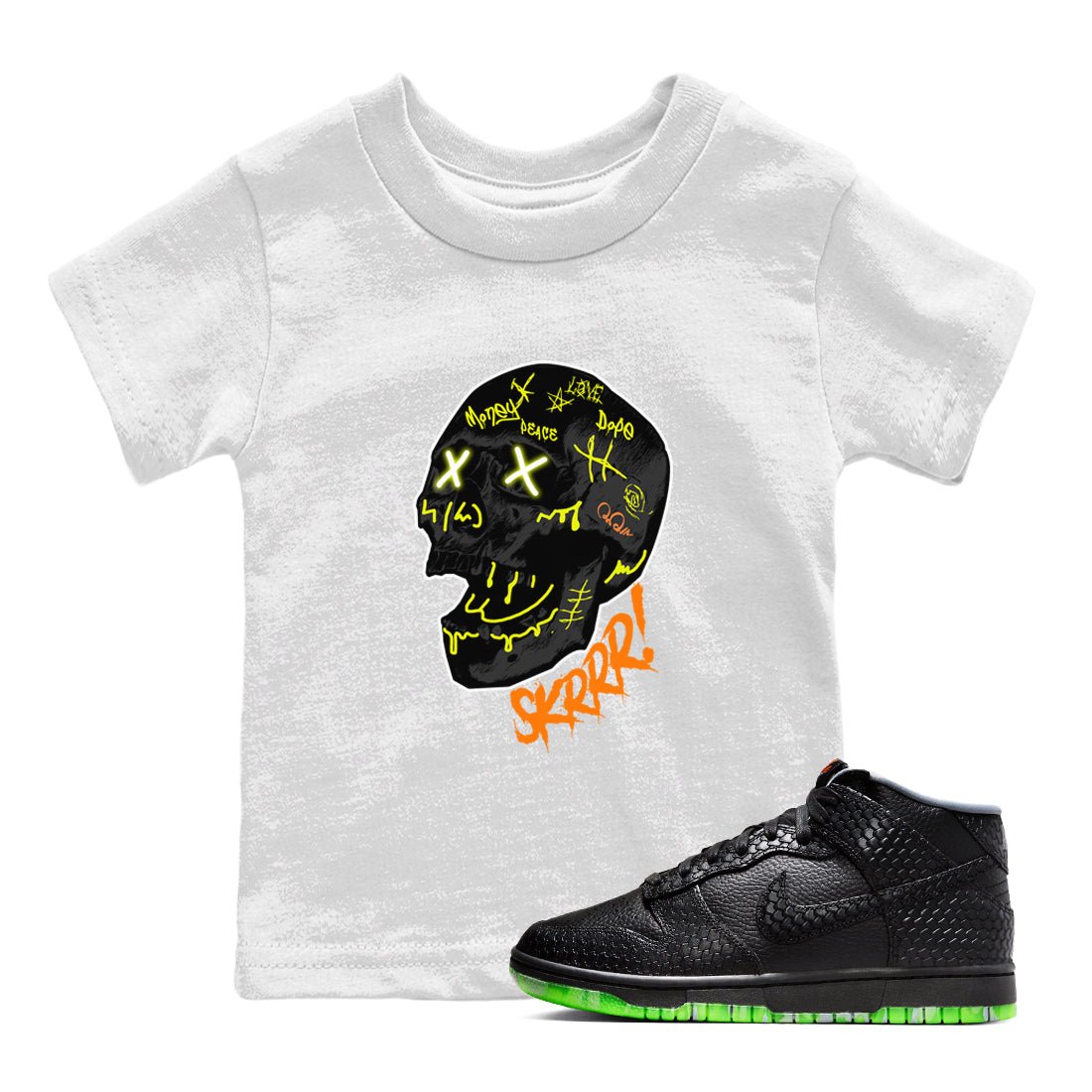 Dunk Halloween | Skrrr Kids T-Shirt | SNRT Sneaker Release Tees - SNRT Sneaker T-shirts