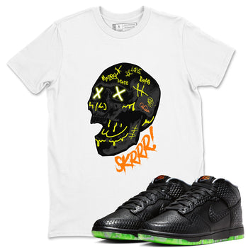 Dunk Mid Premium shirt to match jordans Skrrr sneaker tees Halloween night dress Dunk Halloween SNRT Sneaker Release Tees Unisex White 1 T-Shirt