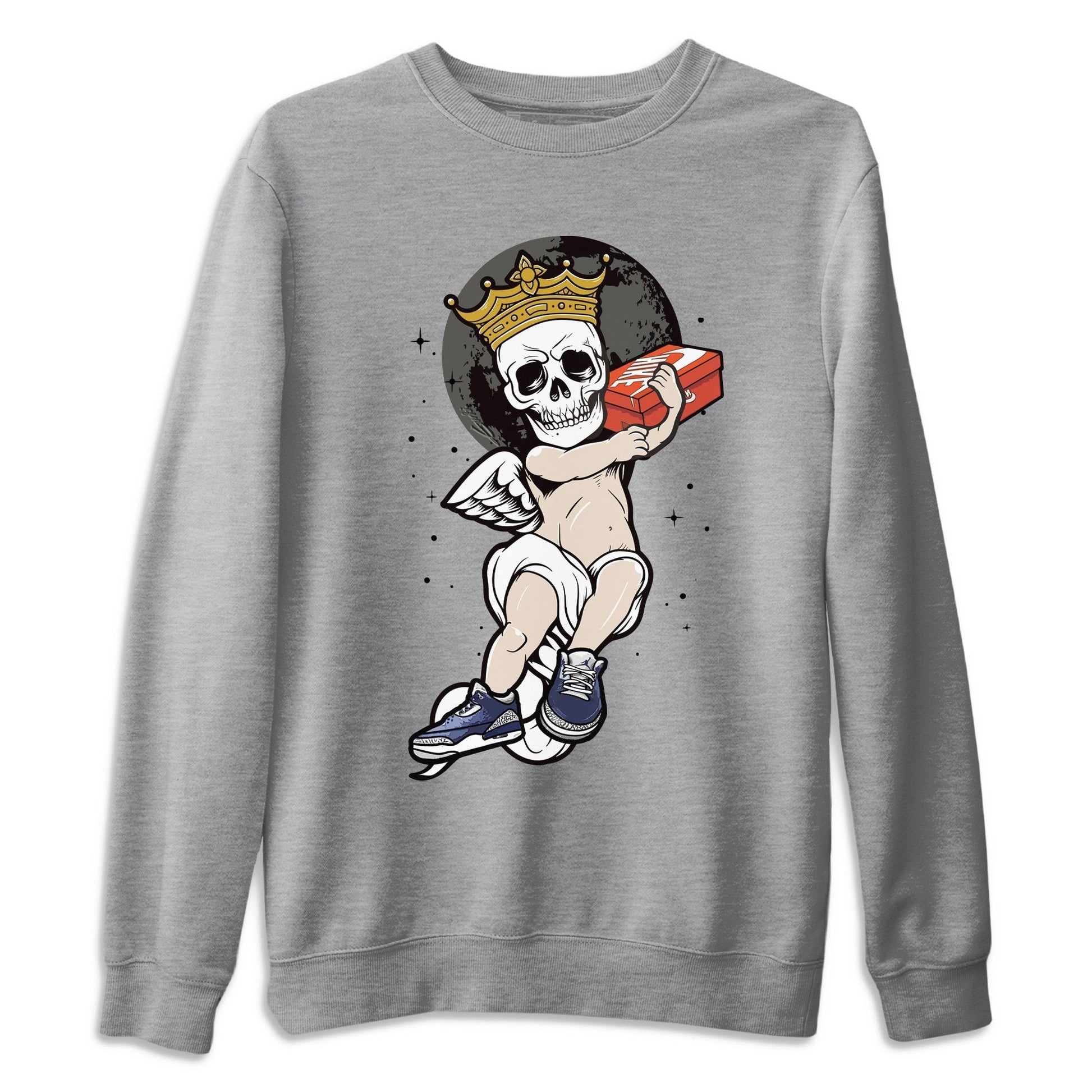 Jordan 3 Midnight Navy Sneaker Match Tees Skull Angel Sneaker Tees Jordan 3 Midnight Navy Sneaker Release Tees Unisex Shirts