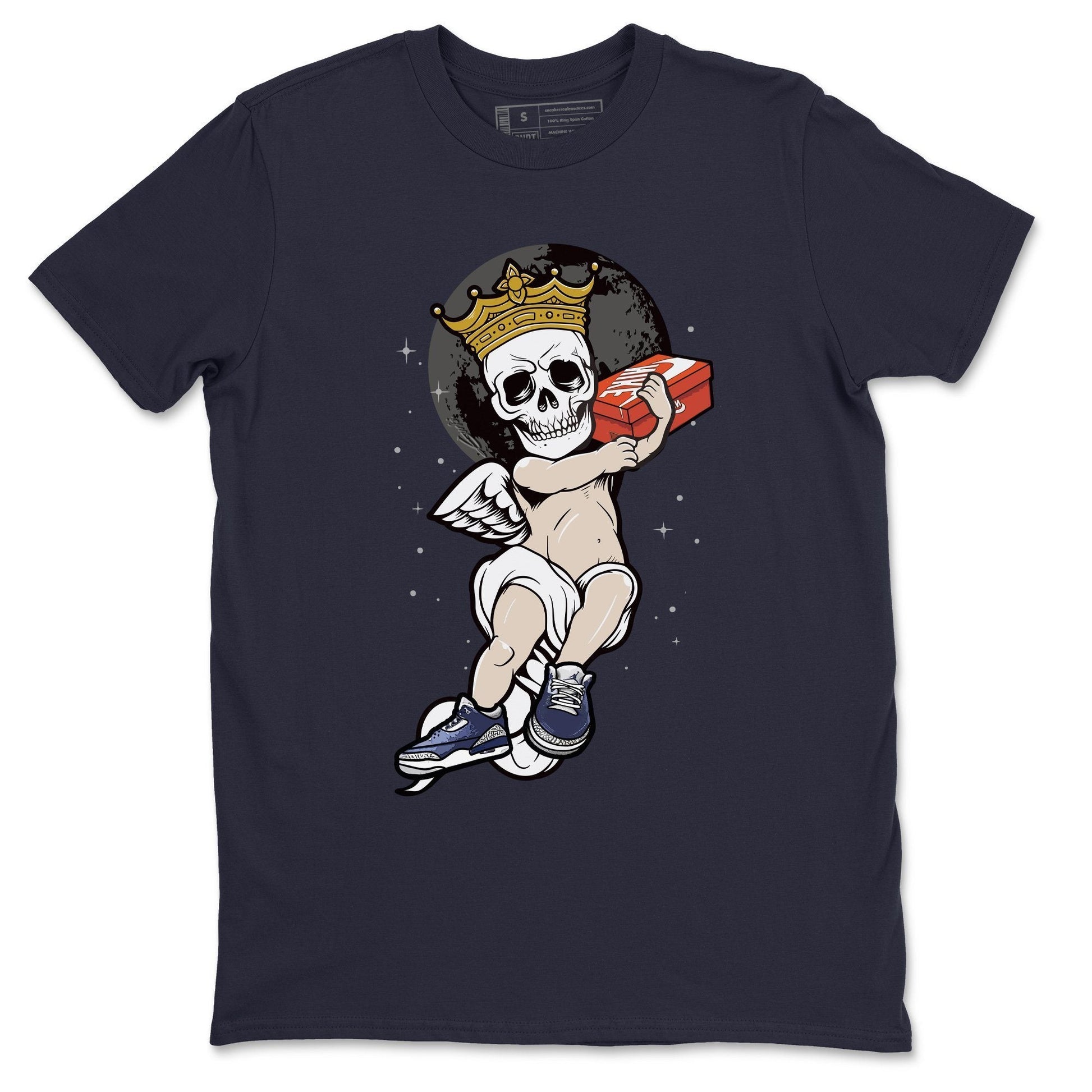 Jordan 3 Midnight Navy Sneaker Match Tees Skull Angel Sneaker Tees Jordan 3 Midnight Navy Sneaker Release Tees Unisex Shirts
