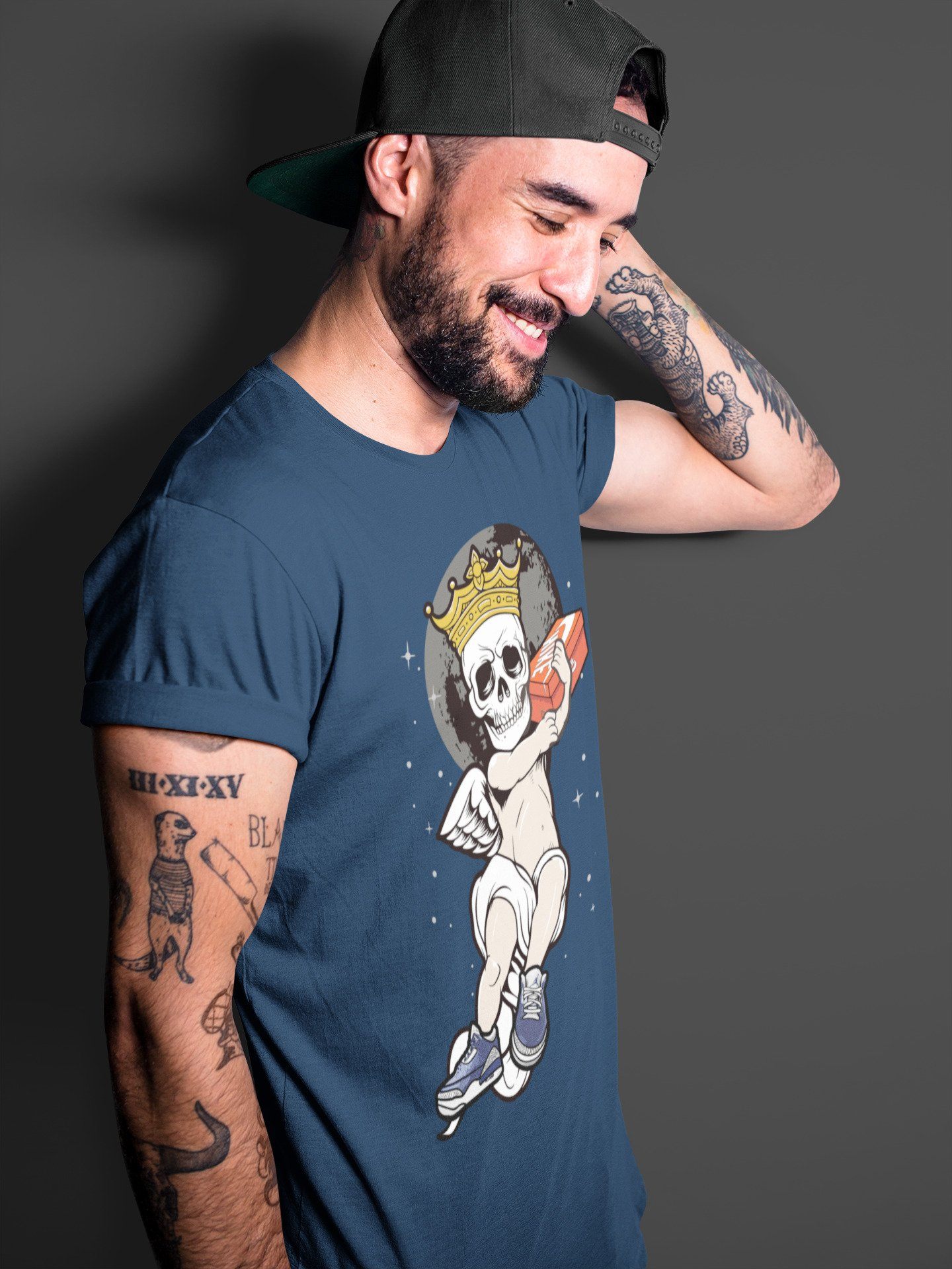 Jordan 3 Midnight Navy Sneaker Match Tees Skull Angel Sneaker Tees Jordan 3 Midnight Navy Sneaker Release Tees Unisex Shirts