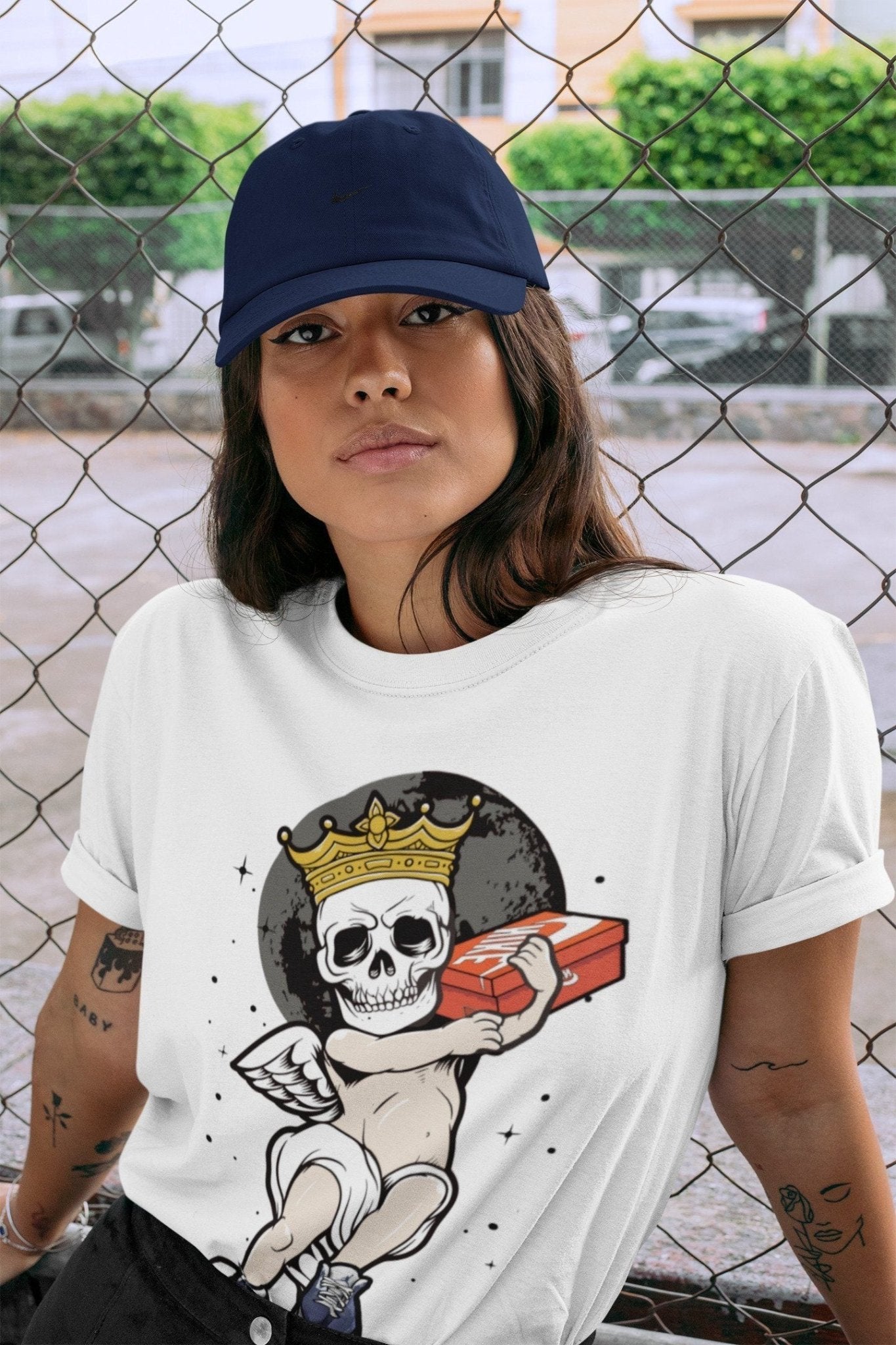Jordan 3 Midnight Navy Sneaker Match Tees Skull Angel Sneaker Tees Jordan 3 Midnight Navy Sneaker Release Tees Unisex Shirts