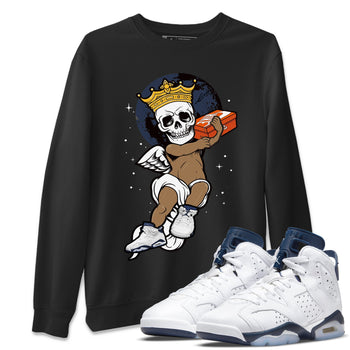 Jordan 6 Midnight Navy Sneaker Match Tees Skull Angel Sneaker Tees Jordan 6 Midnight Navy Sneaker Release Tees Unisex Shirts