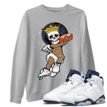 Jordan 6 Midnight Navy Sneaker Match Tees Skull Angel Sneaker Tees Jordan 6 Midnight Navy Sneaker Release Tees Unisex Shirts
