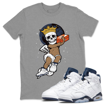 Jordan 6 Midnight Navy Sneaker Match Tees Skull Angel Sneaker Tees Jordan 6 Midnight Navy Sneaker Release Tees Unisex Shirts