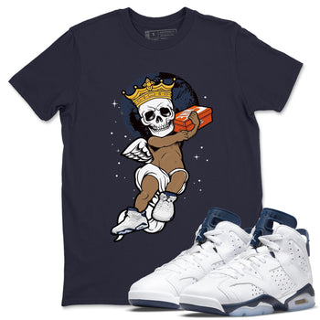 Jordan 6 Midnight Navy Sneaker Match Tees Skull Angel Sneaker Tees Jordan 6 Midnight Navy Sneaker Release Tees Unisex Shirts