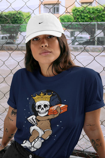 Jordan 6 Midnight Navy Sneaker Match Tees Skull Angel Sneaker Tees Jordan 6 Midnight Navy Sneaker Release Tees Unisex Shirts