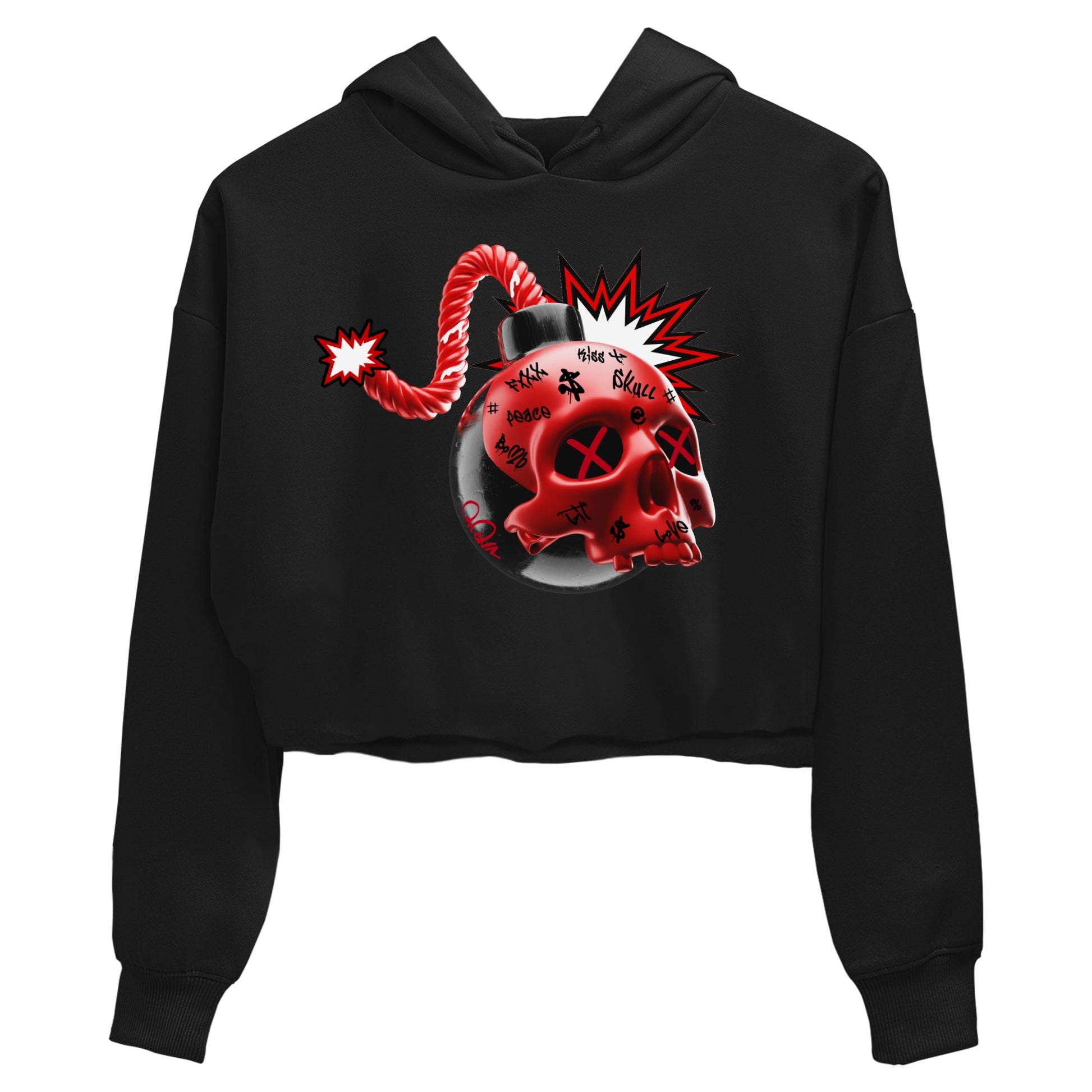 Air Jordan 1 Satin Bred Sneaker Match Tees Skull Bomb Sneaker Tees AJ1 Satin Bred Sneaker Release Tees Women's Shirts Black 2