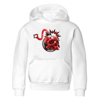 Air Jordan 1 Satin Bred Sneaker Match Tees Skull Bomb Sneaker Tees AJ1 Satin Bred Sneaker Release Tees Kids Shirts White 2