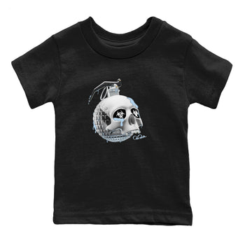 Air Jordan 11 White Cement Sneaker Match Tees Skull Bomb Sneaker Tees Air Jordan 11 Cement Grey Sneaker Release Tees Kids Shirts Black 2