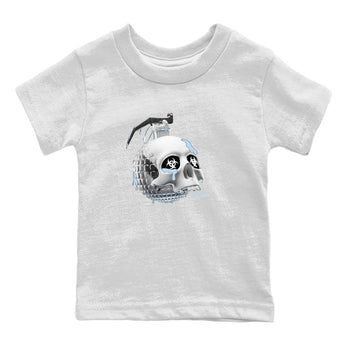 Air Jordan 11 White Cement Sneaker Match Tees Skull Bomb Sneaker Tees Air Jordan 11 Cement Grey Sneaker Release Tees Kids Shirts White 2