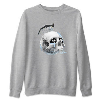 Air Jordan 11 White Cement Sneaker Match Tees Skull Bomb Sneaker Tees Air Jordan 11 Cement Grey Sneaker Release Tees Unisex Shirts Heather Grey 2