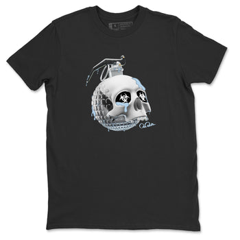 Air Jordan 11 White Cement Sneaker Match Tees Skull Bomb Sneaker Tees Air Jordan 11 Cement Grey Sneaker Release Tees Unisex Shirts Black 2