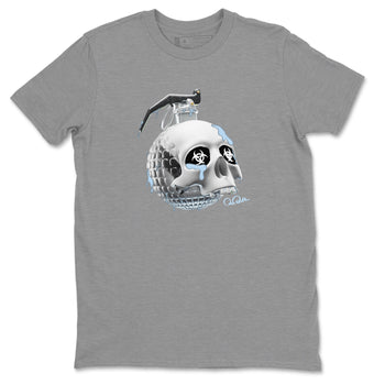 Air Jordan 11 White Cement Sneaker Match Tees Skull Bomb Sneaker Tees Air Jordan 11 Cement Grey Sneaker Release Tees Unisex Shirts Heather Grey 2