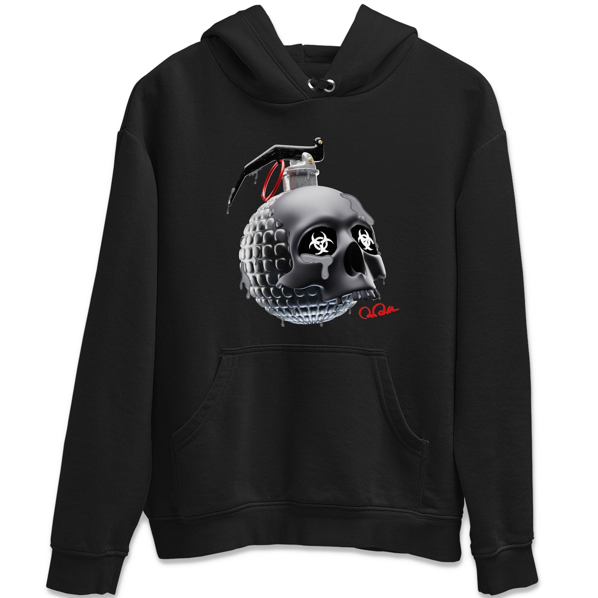 Air Jordan 13 Black Flint Sneaker Match Tees Skull Bomb Sneaker Tees AJ13 Retro Black Flint Sneaker Release Tees Unisex Shirts Black 2