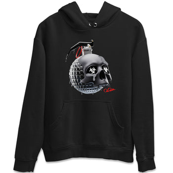 Air Jordan 13 Black Flint Sneaker Match Tees Skull Bomb Sneaker Tees AJ13 Retro Black Flint Sneaker Release Tees Unisex Shirts Black 2