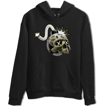 Air Jordan 4 Medium Olive shirt to match jordans Skull Bomb sneaker tees AJ4Medium Olive SNRT Sneaker Release Tees Unisex Black 2 T-Shirt
