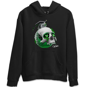 Air Jordan 4 Pine Green Sneaker Match Tees Skull Bomb Sneaker Tees AJ4 Pine Green Sneaker Release Tees Unisex Shirts Black 2