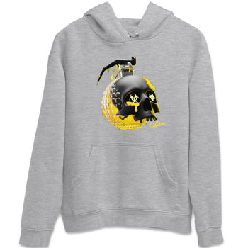Air Jordan 4 Thunder Sneaker Match Tees Skull Bomb Sneaker Tees AJ4 Thunder Jumpman Sneaker Release Tees Unisex Shirts Heather Grey 2