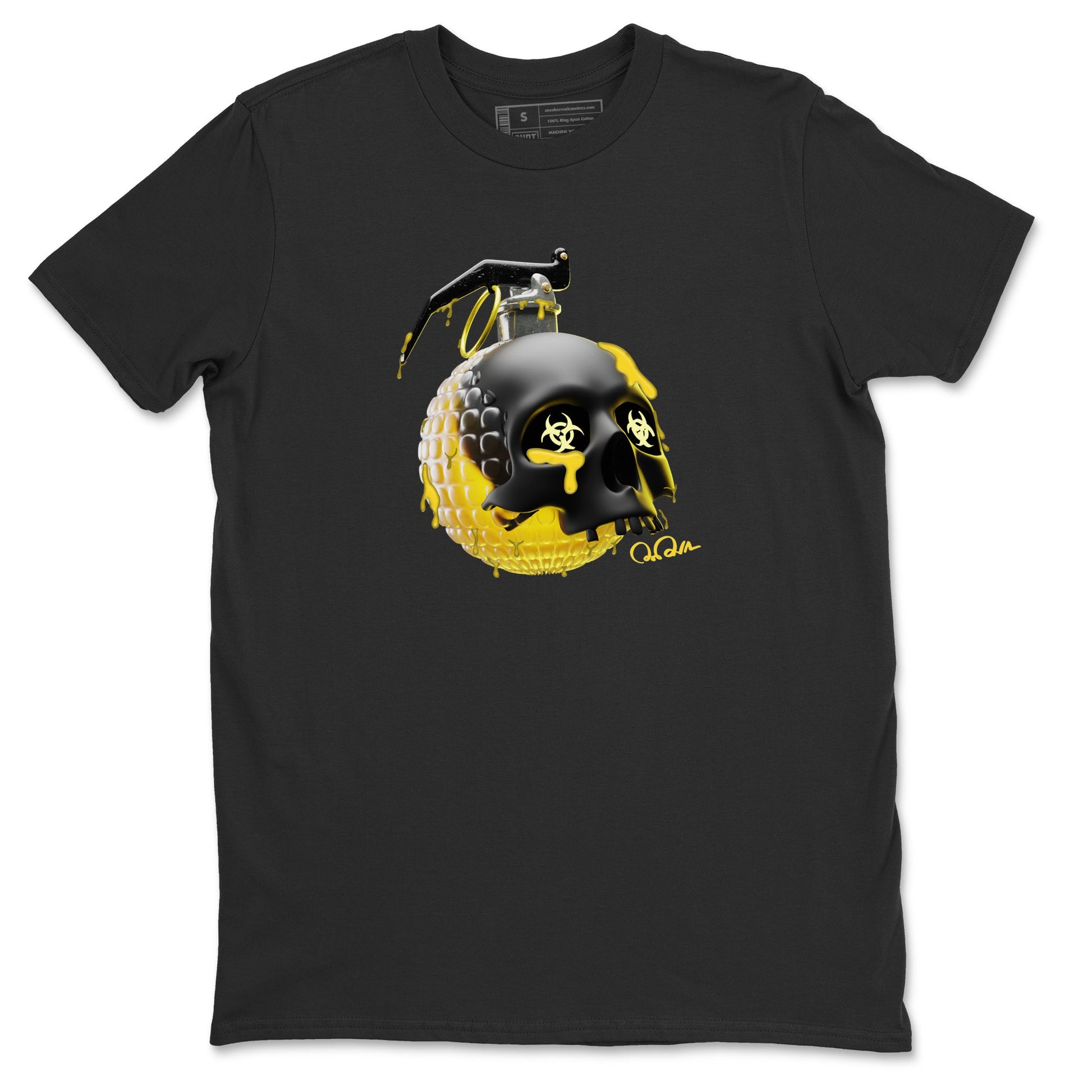 Air Jordan 4 Thunder Sneaker Match Tees Skull Bomb Sneaker Tees AJ4 Thunder Jumpman Sneaker Release Tees Unisex Shirts Black 2