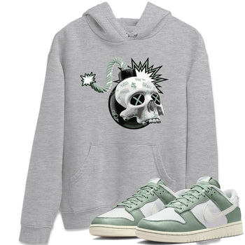 Dunk Mica Green Sneaker Match Tees Skull Bomb Sneaker Tees Dunk Low Mica Green Sneaker Release Tees Unisex Shirts Heather Grey 1