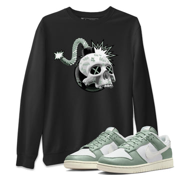 Dunk Mica Green Sneaker Match Tees Skull Bomb Sneaker Tees Dunk Low Mica Green Sneaker Release Tees Unisex Shirts Black 1