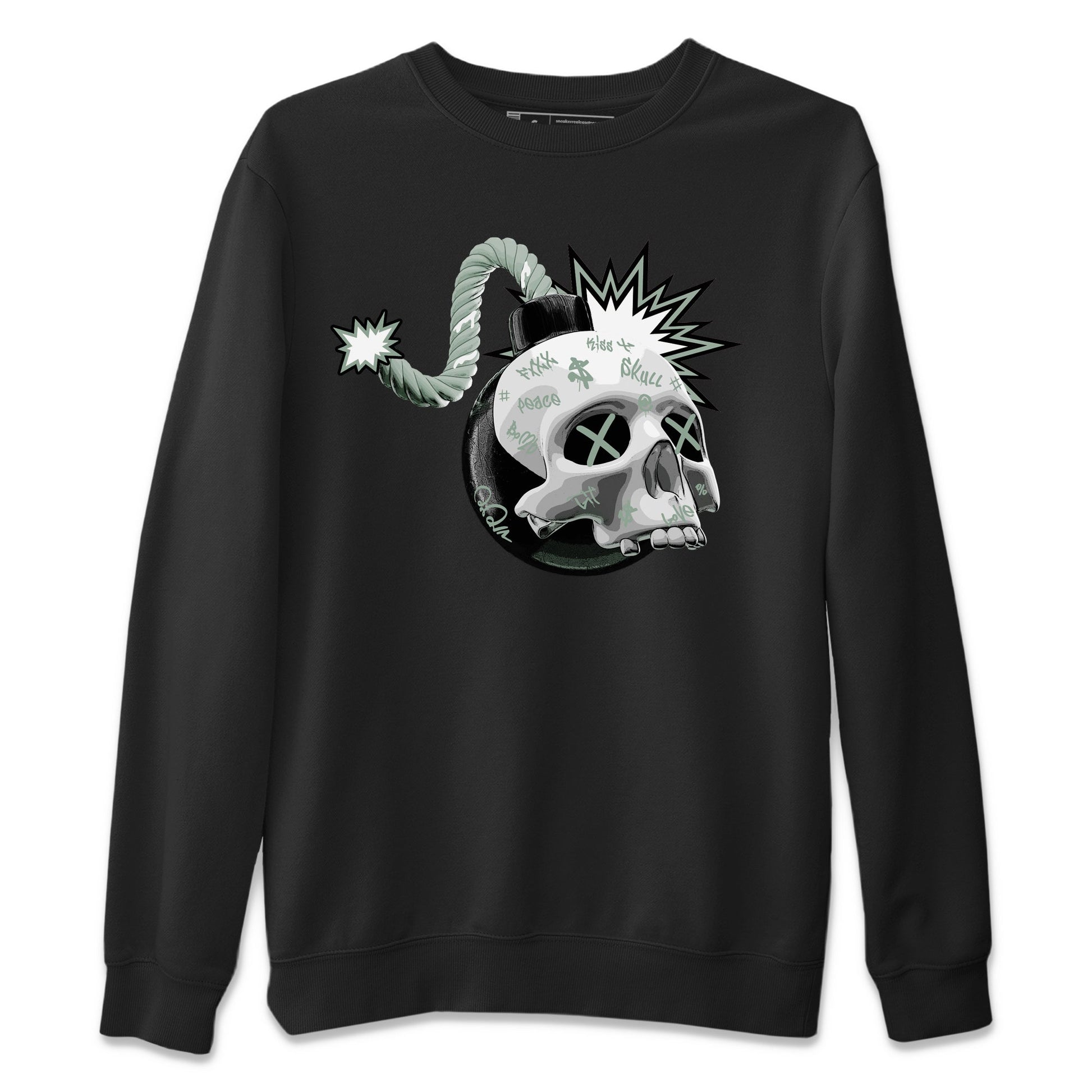 Dunk Mica Green Sneaker Match Tees Skull Bomb Sneaker Tees Dunk Low Mica Green Sneaker Release Tees Unisex Shirts Black 2