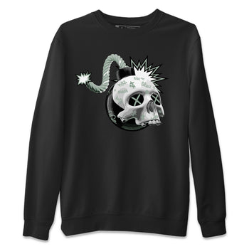 Dunk Mica Green Sneaker Match Tees Skull Bomb Sneaker Tees Dunk Low Mica Green Sneaker Release Tees Unisex Shirts Black 2