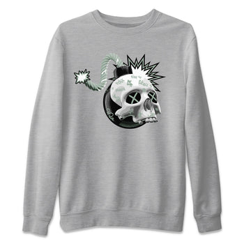 Dunk Mica Green Sneaker Match Tees Skull Bomb Sneaker Tees Dunk Low Mica Green Sneaker Release Tees Unisex Shirts Heather Grey 2