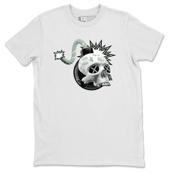 Dunk Mica Green Sneaker Match Tees Skull Bomb Sneaker Tees Dunk Low Mica Green Sneaker Release Tees Unisex Shirts White 2
