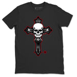 Jordan 12 Playoffs Sneaker Match Tees Skull Cross Sneaker Tees Jordan 12 Playoffs Sneaker Release Tees Unisex Shirts