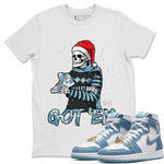 Jordan 1 Denim Sneaker Match Tees Skull Got Em Sneaker Tees Jordan 1 Denim Sneaker Release Tees Unisex Shirts