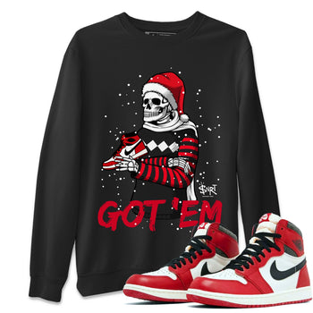 Jordan 1 Lost & Found Sneaker Match Tees Skull Got Em Sneaker Tees Jordan 1 Lost & Found Sneaker Release Tees Unisex Shirts