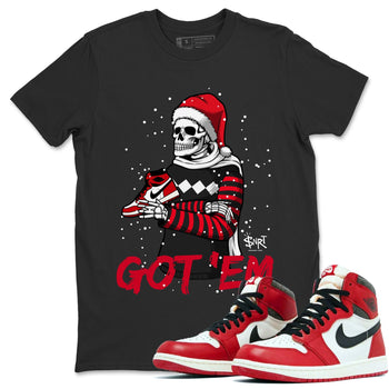 Jordan 1 Lost & Found Sneaker Match Tees Skull Got Em Sneaker Tees Jordan 1 Lost & Found Sneaker Release Tees Unisex Shirts