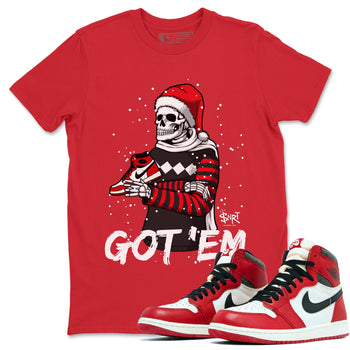 Jordan 1 Lost & Found Sneaker Match Tees Skull Got Em Sneaker Tees Jordan 1 Lost & Found Sneaker Release Tees Unisex Shirts