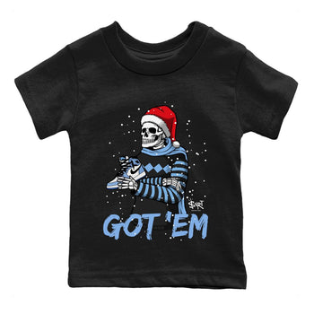 Jordan 1 University Blue Sneaker Match Tees Skull Got Em Sneaker Tees Jordan 1 University Blue Sneaker Release Tees Kids Shirts