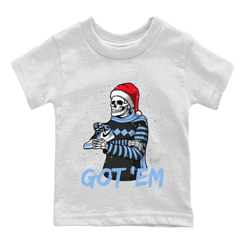 Jordan 1 University Blue Sneaker Match Tees Skull Got Em Sneaker Tees Jordan 1 University Blue Sneaker Release Tees Kids Shirts