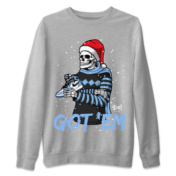 Jordan 1 University Blue Sneaker Match Tees Skull Got Em Sneaker Tees Jordan 1 University Blue Sneaker Release Tees Unisex Shirts