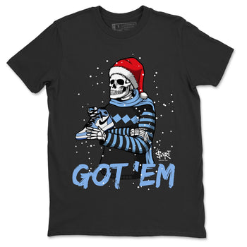 Jordan 1 University Blue Sneaker Match Tees Skull Got Em Sneaker Tees Jordan 1 University Blue Sneaker Release Tees Unisex Shirts