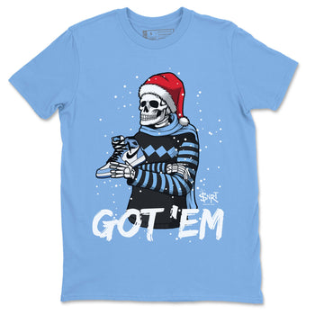 Jordan 1 University Blue Sneaker Match Tees Skull Got Em Sneaker Tees Jordan 1 University Blue Sneaker Release Tees Unisex Shirts