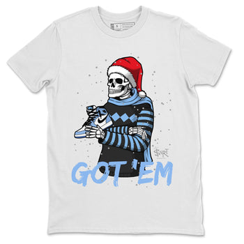 Jordan 1 University Blue Sneaker Match Tees Skull Got Em Sneaker Tees Jordan 1 University Blue Sneaker Release Tees Unisex Shirts