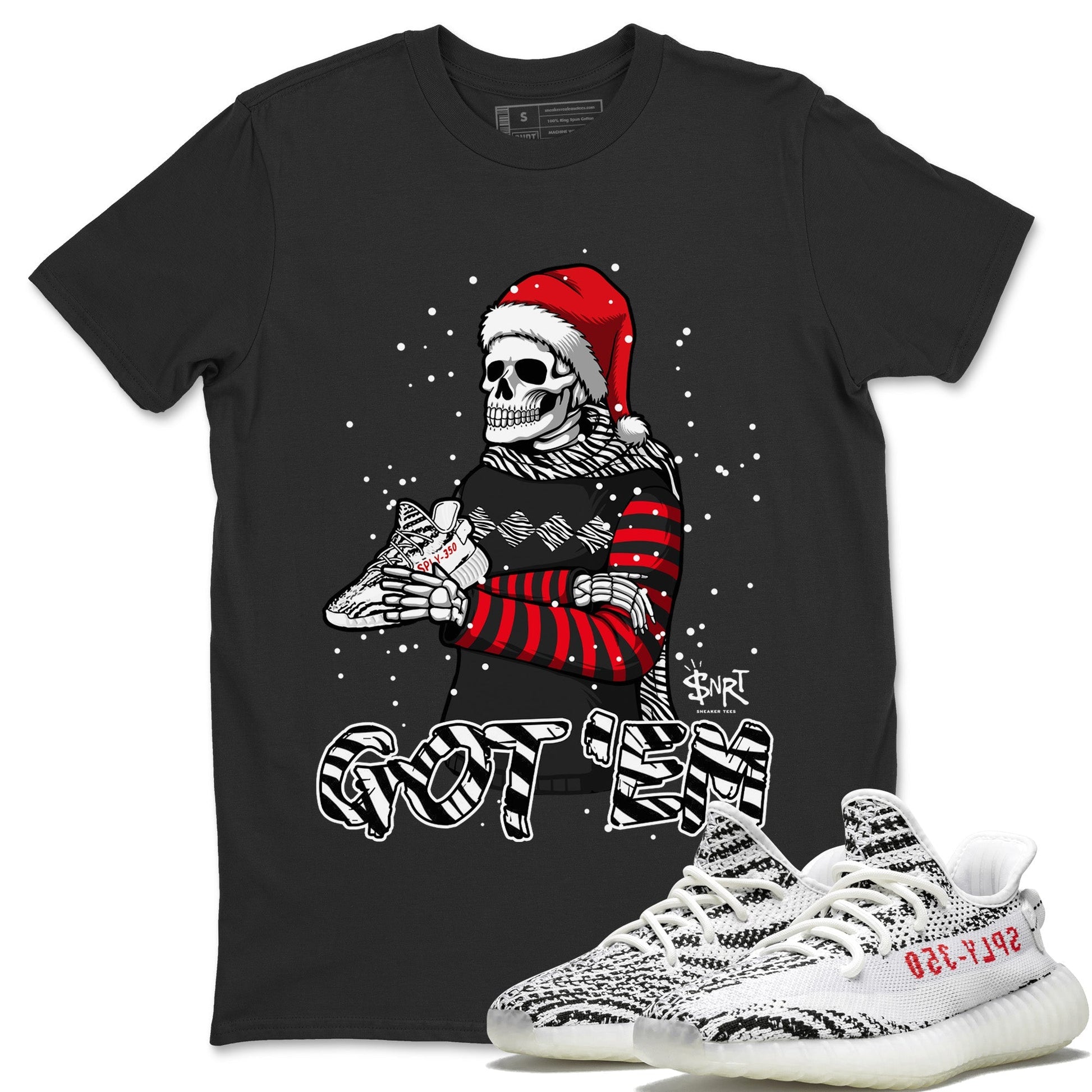 Yeezy 350 Zebra Sneaker Match Tees Skull Got Em Sneaker Tees Yeezy 350 Zebra Sneaker Release Tees Unisex Shirts