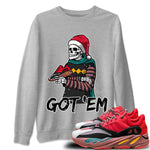 Yeezy 700 Hi-Res Red Sneaker Match Tees Skull Got Em Sneaker Tees Yeezy 700 Hi-Res Red Sneaker Release Tees Unisex Shirts