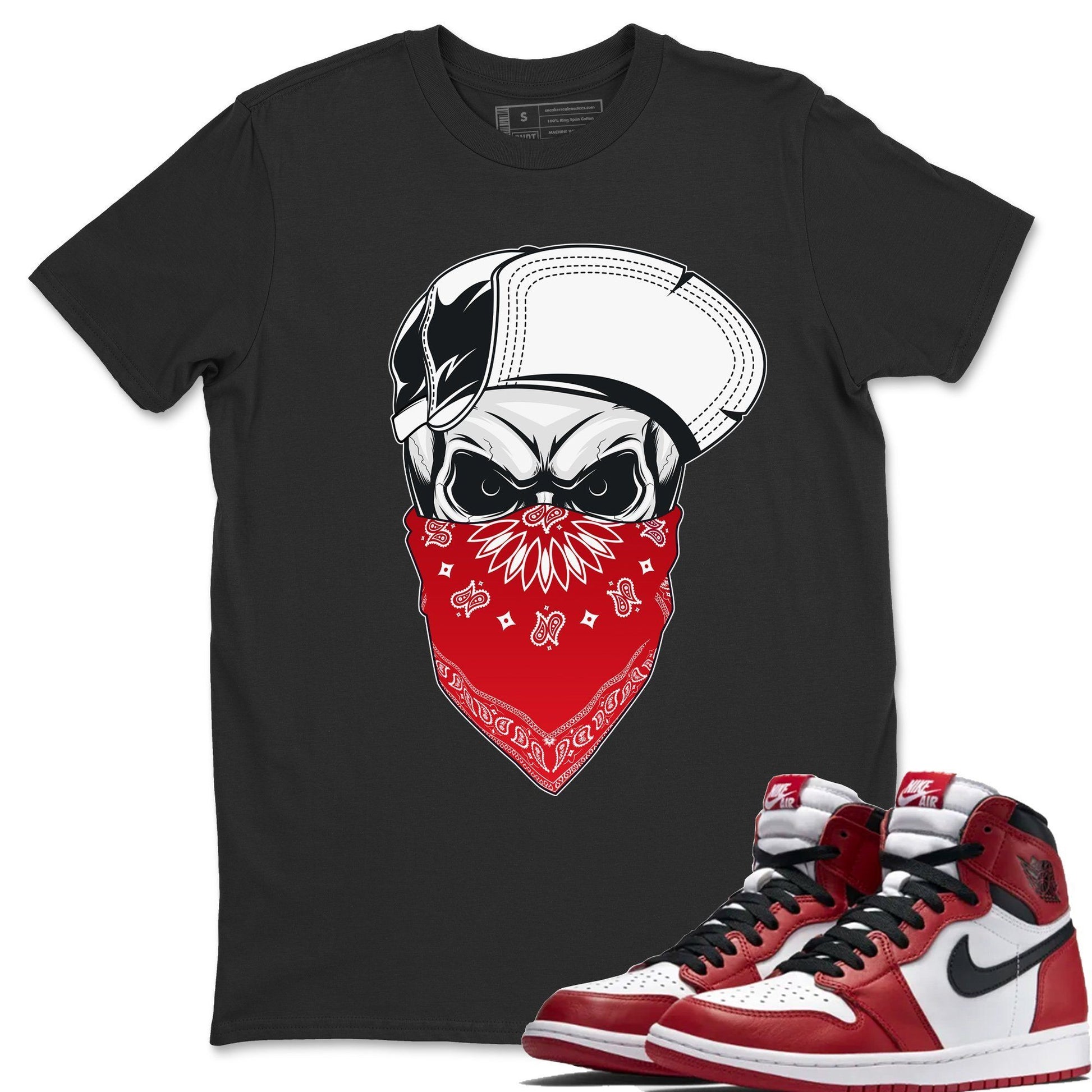 Jordan 1 Varsity Red Sneaker Match Tees Skull Hat Sneaker Tees Jordan 1 Varsity Red Sneaker Release Tees Unisex Shirts