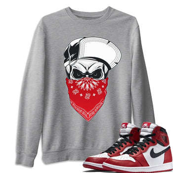 Jordan 1 Varsity Red Sneaker Match Tees Skull Hat Sneaker Tees Jordan 1 Varsity Red Sneaker Release Tees Unisex Shirts