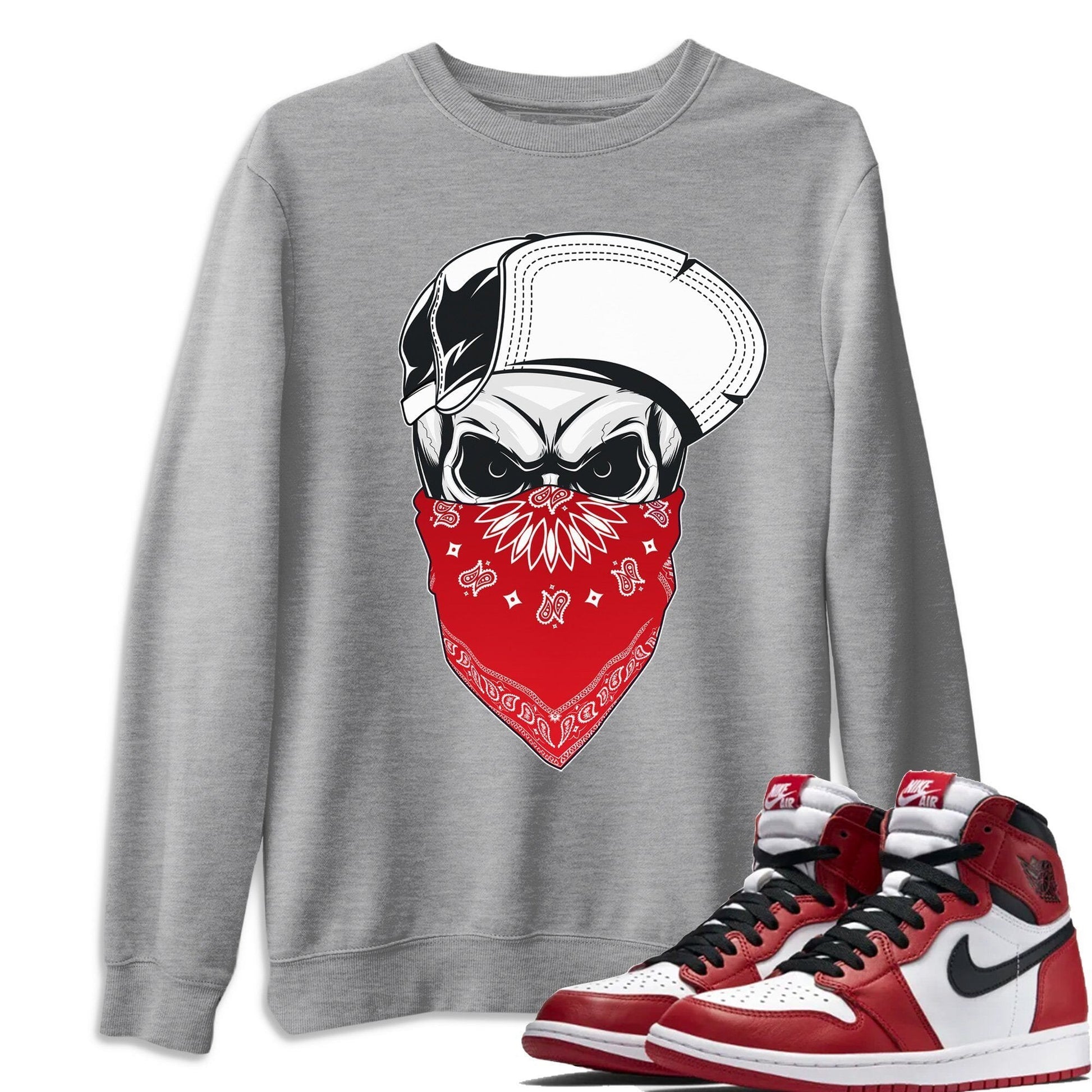 Jordan 1 Varsity Red Sneaker Match Tees Skull Hat Sneaker Tees Jordan 1 Varsity Red Sneaker Release Tees Unisex Shirts