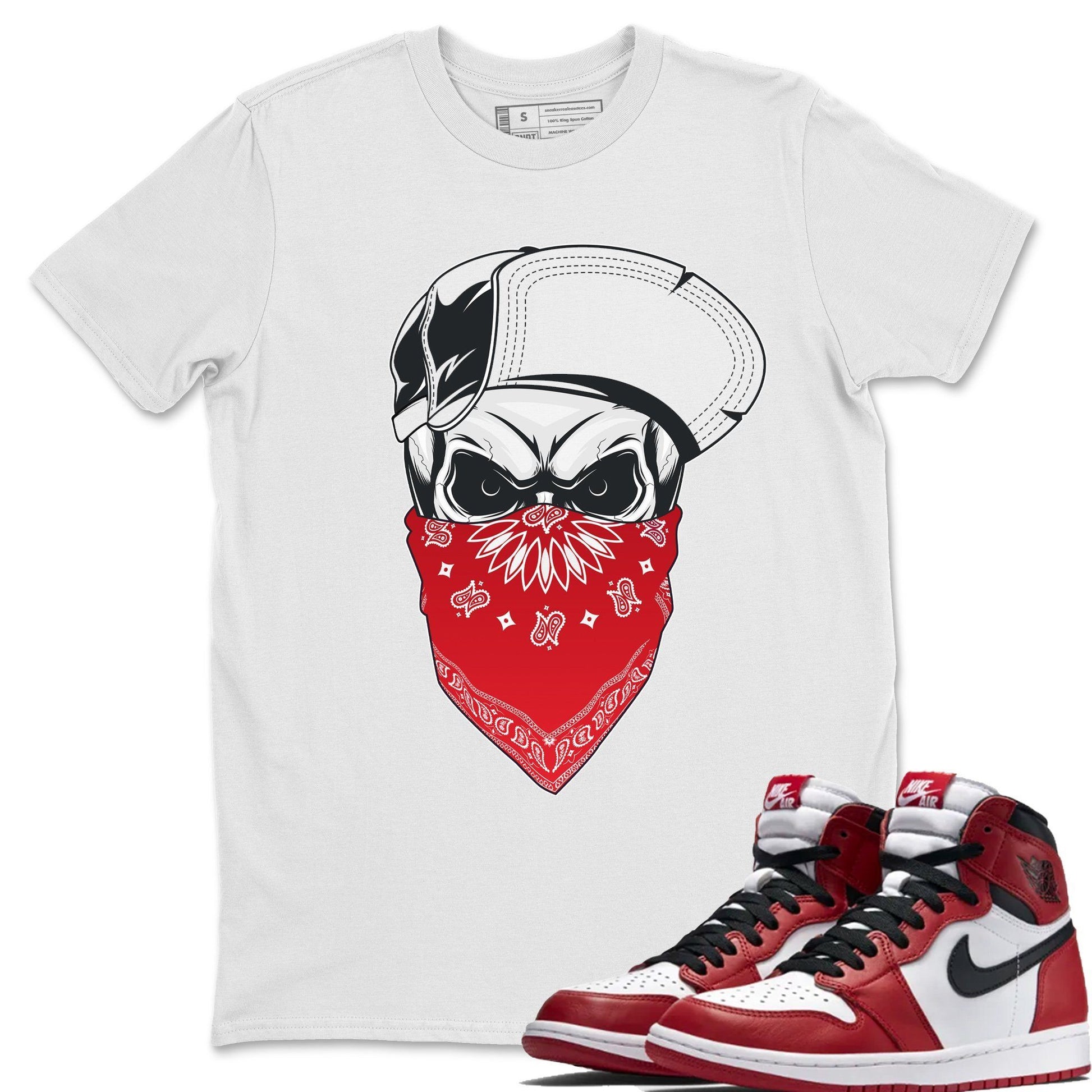Jordan 1 Varsity Red Sneaker Match Tees Skull Hat Sneaker Tees Jordan 1 Varsity Red Sneaker Release Tees Unisex Shirts
