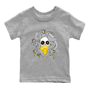 Air Jordan 6 Yellow Ochre shirt to match jordans Skull Medusa sneaker tees 6s Yellow Ochre SNRT Sneaker Tees Casual Crew Neck T-Shirt Baby Toddler Heather Grey 2 T-Shirt
