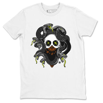Dunk Mid Premium shirt to match jordans Skull Medusa sneaker tees Dunk Halloween SNRT Sneaker Tees Casual Crew Neck T-Shirt Unisex White 2 T-Shirt